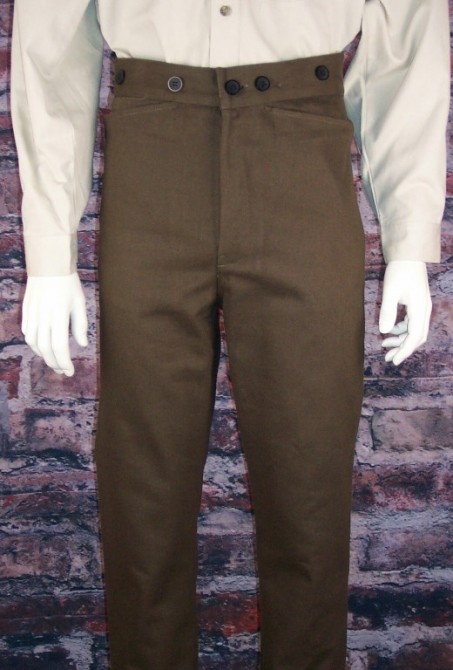 (image for) Gunfighters Black Brushed Cotton Twill Pants (34 Waist / 36 Inseam)