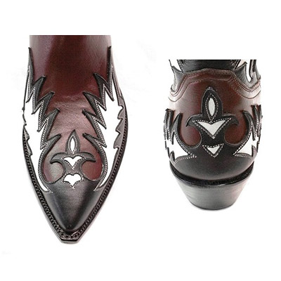 (image for) Kaleidoscope Handmade Leather Cowboy Boot