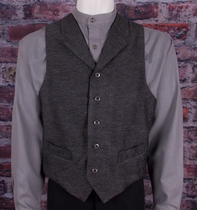 (image for) Maverick Cowboy Western Herringbone Vest (Brown / XL)