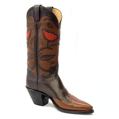 (image for) Morning Glory Leather Cowboy Boots