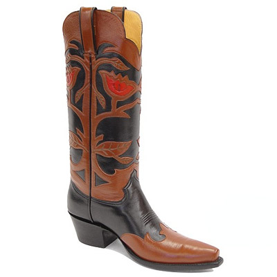 (image for) Morning Glory Leather Cowboy Boots