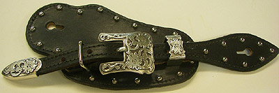 (image for) Plain Leather With Spots Visalia Spur Strap