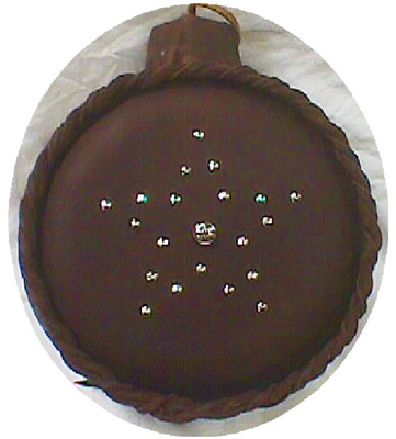 (image for) Stud Star Leather Covered Old West Two Quart Canteen