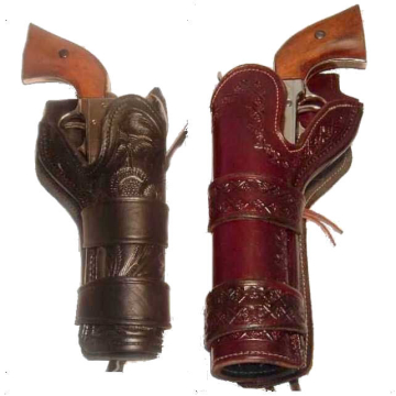 holster loop double western mexican holsters gun west oldtradingpost leather larger