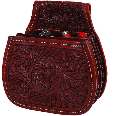 Western Leather Sporting Clay Shotgun Shell Belt Pouch