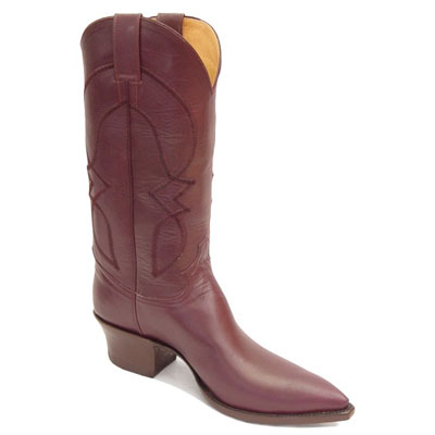 (image for) Zig-Zag Smooth Leather Cowboy Boots