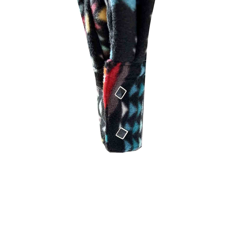 (image for) Native Pattern Fleece Western Shirt Black & Red