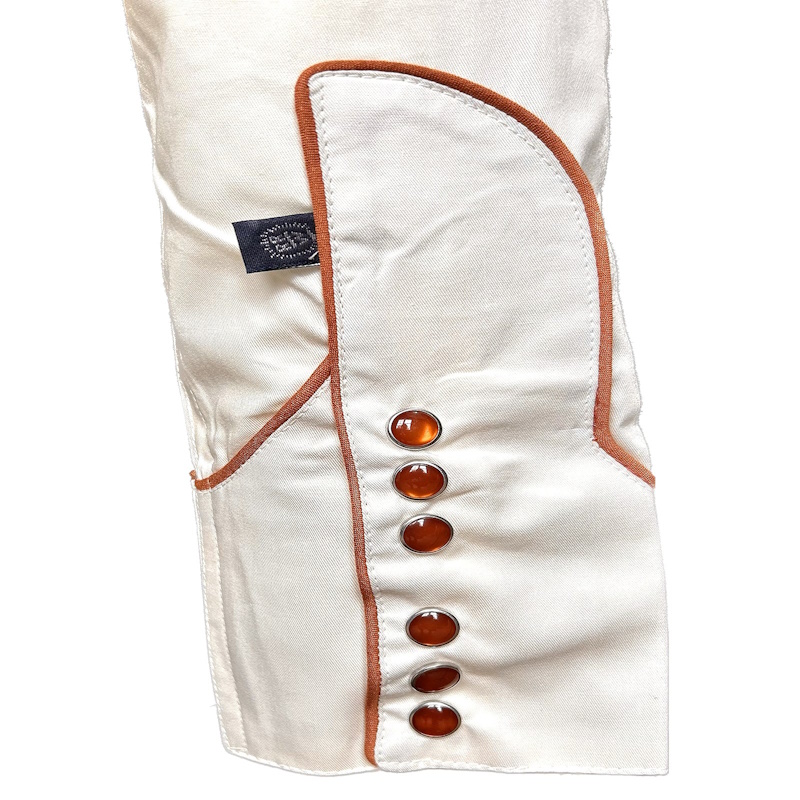 (image for) Women's Ivory Vintage Rider Western Embroidery Shirt
