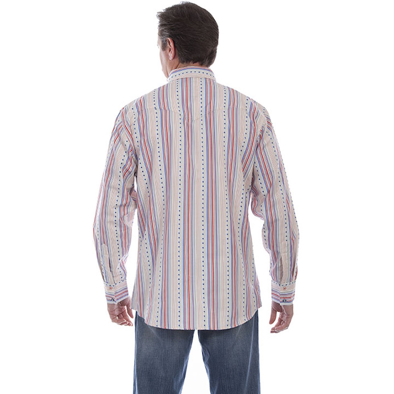 (image for) Long Sleeve Snap Front Shirt Cotton Stars & Stripes