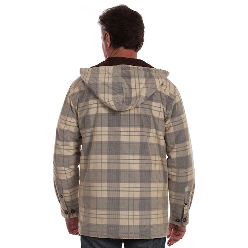(image for) Sherpa Lined Zipper Front Cotton Corduroy Hoodie
