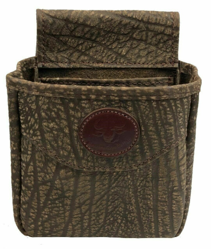 Old Post Shell Pouch Brown Cape Buffalo Hide Shotgun Shell Belt Bag Pouch [BuffMidiDblBrn ...
