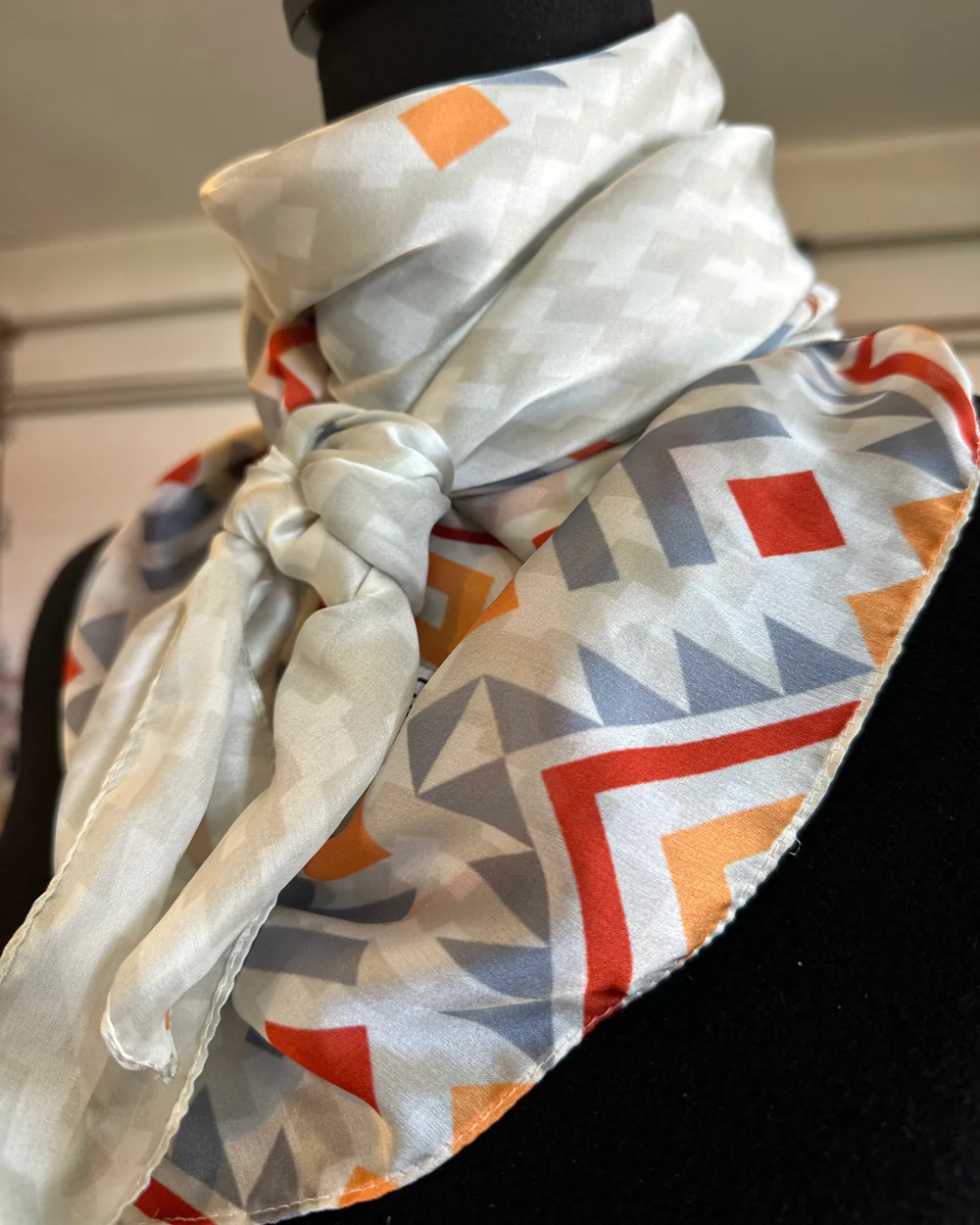 (image for) Tan Tribal Design Wild Rag