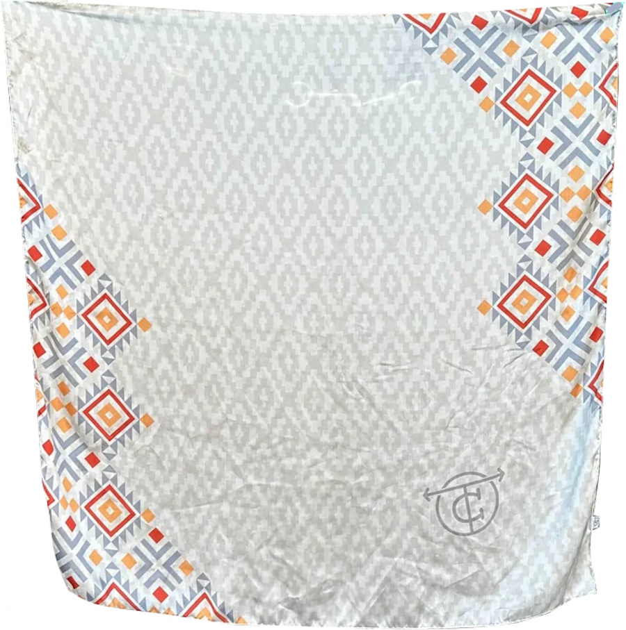 (image for) Tan Tribal Design Wild Rag