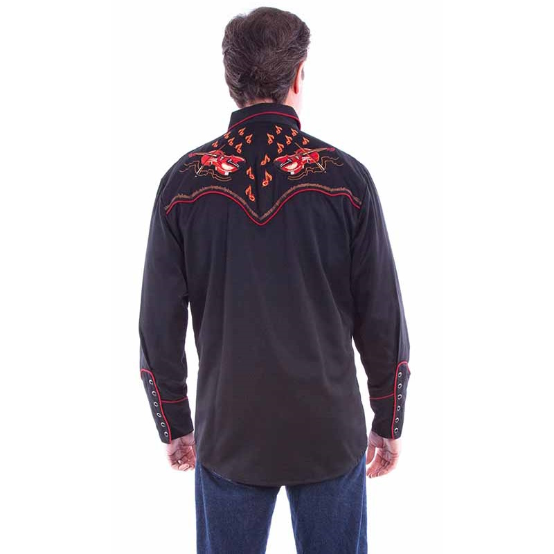 (image for) Dueling Fiddles Embroidery Western Snap Front Shirt