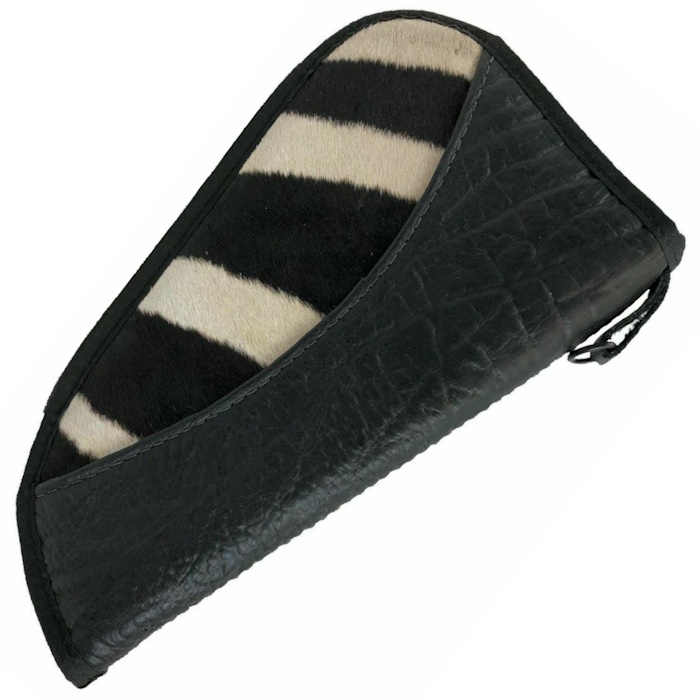 (image for) Cape Buffalo & Hair On Zebra Handgun Case 12 x 7 1/2