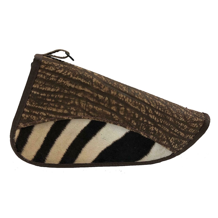 (image for) Cape Buffalo & Hair On Zebra Handgun Case 12 x 7 1/2