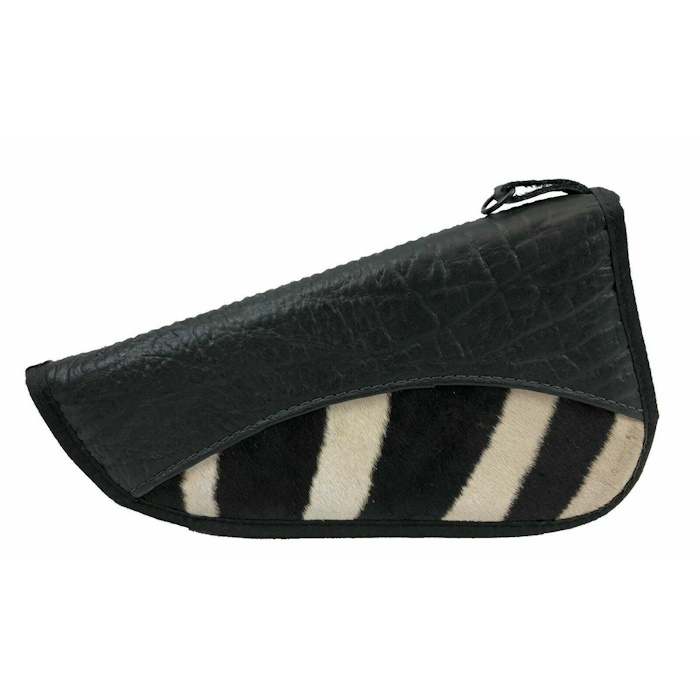 (image for) Cape Buffalo & Hair On Zebra Handgun Case 12 x 7 1/2